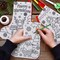 24 Pcs Color Your Own Christmas Stockings Kit DIY Coloring Nativity Stocking Crafts for Kids and Adults, Jesus Religious Xmas Home Decor for Fireplace Holiday Tree Ornaments (Santa Claus)